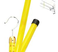 Asta di misurazione isolata, Insulated Telescopic Fiberglass Measuring Pole Multicolor 6-18m With Bag For Surveys(Yellow,10m/32.8ft)