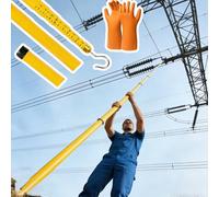 Asta di misurazione isolata, Insulated Telescopic Power Line Clearance Measuring Pole 6m-18m Multicolor(Yellow,39.4'(12m))