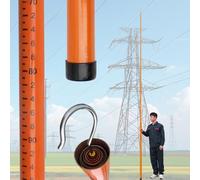 Asta di misurazione isolata regolabile, 6 m, non conduttiva, per rilevazione forestale e territoriale, include borsa per il trasporto