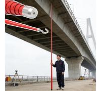 Asta di misurazione pieghevole di altezza del ponte per l'indagine verticale e orizzontale di distanza