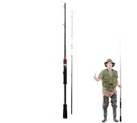 Asta Di Pesca FRP | Accessori Per La Pesca Da Pesca Per Uomini - Barra Esca | Canna Da Pesca A Pale Da Pesca A Terra | Asta Di Baitcasting Sensensibili A Canna Da Fusione Di Canna Da Pesca A Terr
