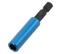 Asta di prolunga con gambo esagonale da 1/4" a cambio rapido per punte a vite, adatta per trapani elettrici e utensili ad aria compressa (60 mm)