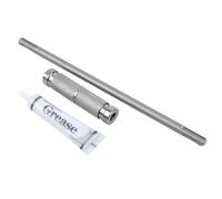 Asta di prolunga da 26 cm per trapano a percussione rotativa, adattatore a sgancio rapido con gambo rotondo a doppia scanalatura, acciaio al carbonio e vaniglia cromata