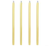 Asta di prolunga filettata in metallo M10, lunghezza 30,5 cm, per lampade a sospensione, lampadari e isole della cucina, esigenze di regolazione dell'altezza (oro)