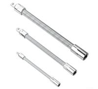 Asta di prolunga flessibile con chiusura magnetica con giunto a gomito flessibile, costruita per accedere a spazi ristretti con ritenzione sicura della punta per tecnici