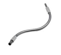 Asta Di Prolunga Flessibile In Metallo Con Manico Esagonale Argentato Da 300 Mm, Accessorio For Cacciavite Direzionale