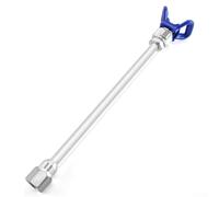Asta di prolunga in acciaio inossidabile per spruzzatore Airless con supporto per ugello, design flessibile, collegamento sicuro per aree alte, giunto in alluminio, 30 cm blu (25 cm)