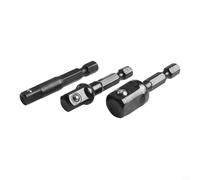 Asta di prolunga per bussola, set di connettori AD con manicotto con cuscinetto a sfera, adattatore da 50 mm per utensili elettrici (nero)
