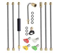 Asta di prolunga per idropulitrice, 276 bar, prolunga dell'ugello per idropulitrice, accessorio per il detergente, per ponte vialetto, terrazza, tetto, cemento, giardino, cortile