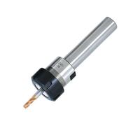 Asta di prolunga per mandrino a pinza, Mandrino a pinza con estensione a codolo dritto C6-C40 ER8-ER40 Lunghezze multiple for fresatura CNC(A Nut,C25-ER25UM-150L)
