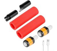 Asta di prolunga per scooter NineBOT ES per maxg30, impugnatura in silicone, luce LED integrata, maggiore stabilità, antiscivolo, ABS, diverse opzioni di colore a LED per guida notturna (D)
