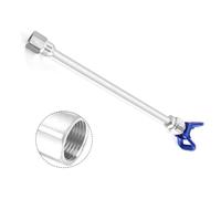 Asta di prolunga per spruzzatore airless con supporto per ugello integrato, per asta in acciaio inossidabile resistente, regolazione dell'angolo flessibile, connessione filettata di sicurezza, per