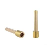 Asta di prolunga per valvola a 20 denti, interamente in rame, per rubinetto doccia, supporto affidabile regolazione della temperatura e della pressione (52 mm)