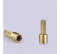 Asta di prolunga per valvola rubinetto in ottone 20 denti 8,2 mm lunghezza regolabile raccordo robusto accessori di riparazione oro 32 mm 42 mm (32 mm)