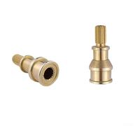 Asta di prolunga per valvole del rubinetto, costruita in ottone massiccio, albero da 7,6 mm con interfaccia meccanica a 20 denti (38 mm)