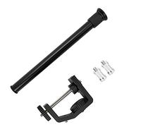 Asta di prolunga telescopica portalampada tipo C, supporto per morsetto da scrivania regolabile, staffa a forma di C in lega con fori per viti da 1/4" e 3/8", accessorio