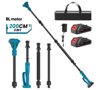 Asta di prolunga tipo plug-in da 2 m per cesoie da potatura elettriche e motosega 180 ° Regola l'asta telescopica ad alto ramo per la batteria Makita 18V