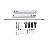 ASTA DI RINFORZO DELLA BARRA ANTIROLLIO PER AUTO AXIAL WRAITH RR10 1/10 RC COMPATIBILE CON ASTA DI BILANCIAMENTO IN LEGA DI ALLUMINIO [APTENUTI DELLE AUTO RC] (Argento)