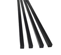 Asta di rinforzo quadrata solida in fibra di carbonio da 4 pezzi, asta di rinforzo lunga 500 mm, barra quadrata nera in fibra di carbonio 2 × 2 mm 3 × 3 mm 4 × 4 mm 5 × 5 mm(6x6x500mm)