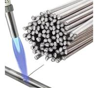 Asta di saldatura in alluminio a bassa temperatura, facile da sciogliere, universale, con anima in acciaio e rame, aste per saldatura all'ingrosso (1,6 mm, 10 pezzi)