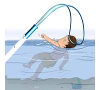 Asta di salvataggio di emergenza, gancio telescopico di sicurezza per piscina, parco giochi, incidenti nel parco acquatico, tutte le età