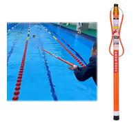 Asta di Salvataggio Estensibile per Piscina con Gancio per Adulti, Attrezzatura di Salvataggio Lunga 14,8/18/21,3/32,8 Piedi, Asta di Salvataggio, Ganci di Sicurezza di Emergenza l