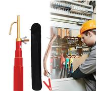 Asta di scarica in resina da 39, 59, 79, 118 pollici con filo di rame da 16 piedi e borsa for la conservazione, palo di comando for elettricisti(110kV-2m/79in/6.6ft(4 Sections))