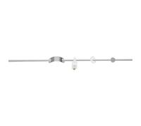 Asta di Scarico Lavabo Bagno con Leva di Sollevamento, 27 CM | Argento, Plastico e Metallo, Diametro Sfera 1, 2cm, per Tappo Pop-up e Riparazione Lavabo