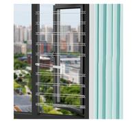 Asta di sicurezza per finestre rimovibile, barriera antifurto con ganci, installazione senza trapano per la sicurezza di casa/hotel