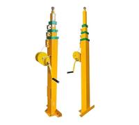 Asta di Sollevamento a Manovella, Argano Meccanico Telescopico Manuale, Albero di Sollevamento 3/4/5/6/7/8/9 Metri(7M)