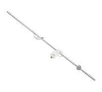 Asta di Sollevamento Estesa per Scarico Lavabo Bagno 27 CM | Montaggio con Sfera da 1, 2cm, Plastica e Metallo, per Manutenzione Bagno e Uso Domestico