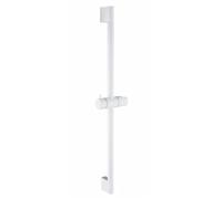 Asta di sollevamento for doccia regolabile, colonna orizzontale estensibile, montaggio a parete, nero cromato, alzata for bagno scorrevole(White)