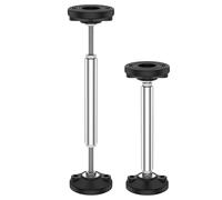 Asta di sostegno regolabile, Palo di supporto regolabile da 2 pezzi 25-38 cm x 10 cm in acciaio inossidabile for mobili armadi(38 x 10cm)