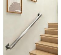Asta di supporto per ringhiera in acciaio inox spazzolato, 2,5 m / 8.2ft, per interni ed esterni, resistente ringhiera per sicurezza e stabilità