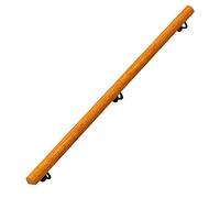 Asta di supporto per scale in legno antiscivolo regolabile da 2,4 m, montaggio a parete, per scale interne/esterne, adatta per scale da 0,3 m a 4,6 m