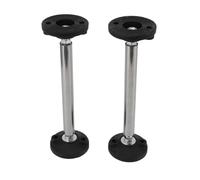 Asta di supporto regolabile dall'armadio da 2 pezzi, arma per impianti per l'installazione del bagno in acciaio inossidabile per il lavandino del divano (Model 300)