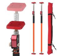 Asta di supporto regolabile per armadietti, supporto da lavoro superiore per martinetti per armadietti, sistema di supporto per terza mano con lunghezza regolabile, cuscinetti antiscivolo e asta