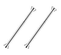 Asta di tensione a molla estensibile Asta telescopica regolabile in acciaio inossidabile Supporto per tenda antiscivolo senza trapano Available 41.4" to 67"