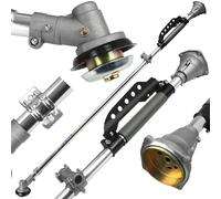 Asta di Trasmissione Completa | per Decespugliatore | Lunghezza totale 160 cm | Tubo, Albero Motore, Frizione a Campana, Coppia Conica | Pezzo di Ricambio