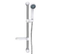 Asta Doccia Saliscendi Doccia Completo di Doccetta e con Porta Sapone, Water Saving
