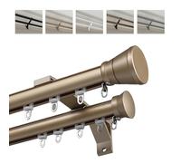 Asta doppia resistente per divisorio e gazebo, 213 cm, colore nero/bianco, 340 cm