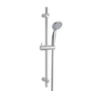 Asta easy 06 set doccia, doccetta 4 getti, asta saliscendi regolabile lucido