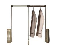 Asta estraibile per armadio con tampone bidirezionale e anello facile da afferrare per appendere i vestiti, design durevole per un utilizzo efficiente dello spazio