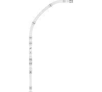 Asta flessibile GEZE senza accessori OL90N bianco + EV1 700, 1000 e 1250 mm