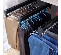 Asta for armadio estensibile - Porta pantaloni estraibile, gruccia regolabile, asta appendiabiti for guardaroba, asta appendiabiti in acciaio inossidabile, organizer for armadio for pantaloni e cappot