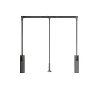 Asta For Armadio Estraibile, Design A Rimbalzo, Asta Di Trazione Idraulica, Gancio Sollevamento Ammortizzato, Guardaroba Negozi Abbigliamento Su Strada(510-660mm)