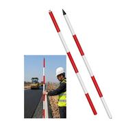 Asta for rilevamenti in alluminio da 2/3/5 metri, asta di misurazione staccabile e asta di centraggio for rilevamento del sito, marcatura di costruzioni, misure ingegneristiche(6.6ft/200cm)