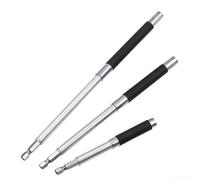 Asta guida di estensione a manicotto esagonale da 80 mm, 120 mm, 140 mm, per strumenti esagonali da 1/4 di pollice, compatibile con supporto per punte a vite, con asta centrale fissa e parte superiore