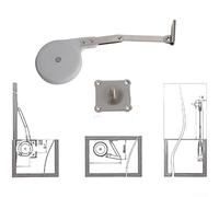 Asta idraulica a molla a gas per sollevamento letto TATAMI con chiusura silenziosa e liscia del buffer della porta, supporta il meccanismo di ribaltamento verso il basso con montaggio preforato (B)