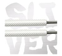 Asta Idraulica Cofano Anteriore Per Boxster Per 986 1997-2004 Per 911 Per 996 2 Pezzi Auto Tronco Anteriore Molla A Gas Struts Prop Ascensore Supporto Serranda 225mm(Silver carbon fiber)